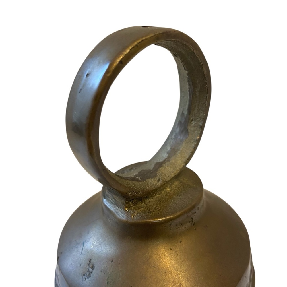 Vintage Brass Monastery Church Bell Rustic Old World Charm - Picture 9 of 13